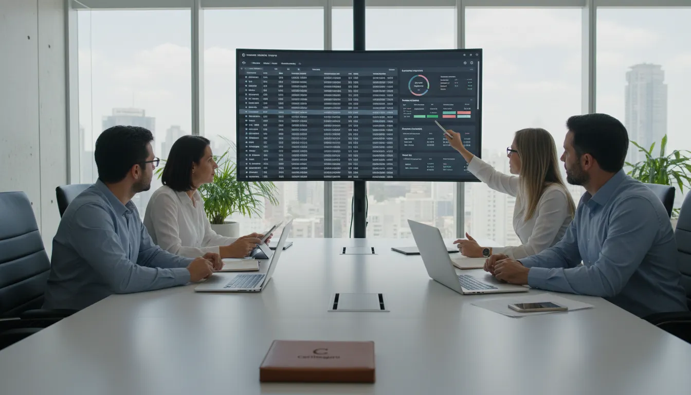 Equipe contábil discute gestão segurança certificado digital contabilidade, garantindo conformidade e controle.