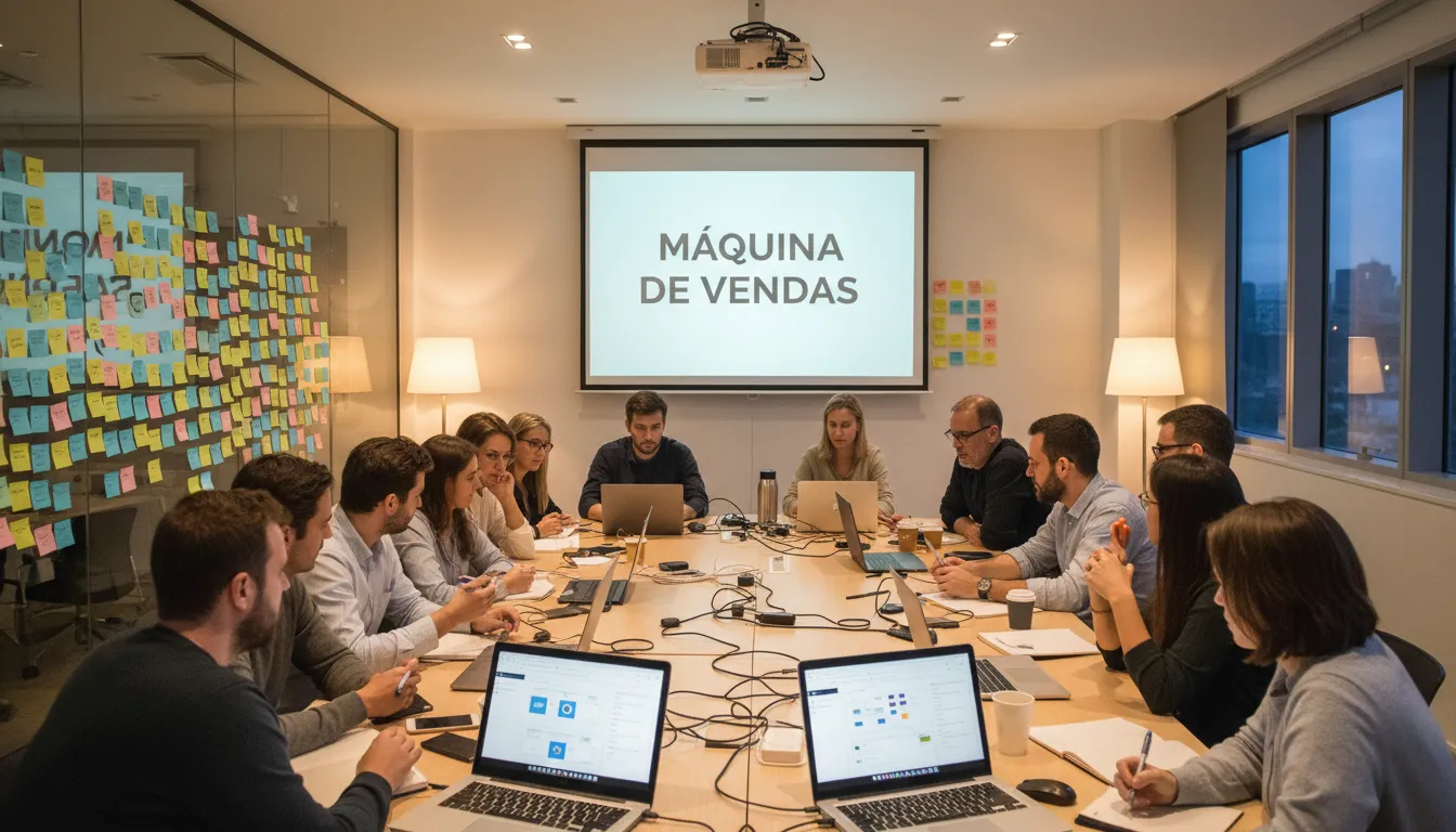 Workshop interativo sobre automação de marketing.