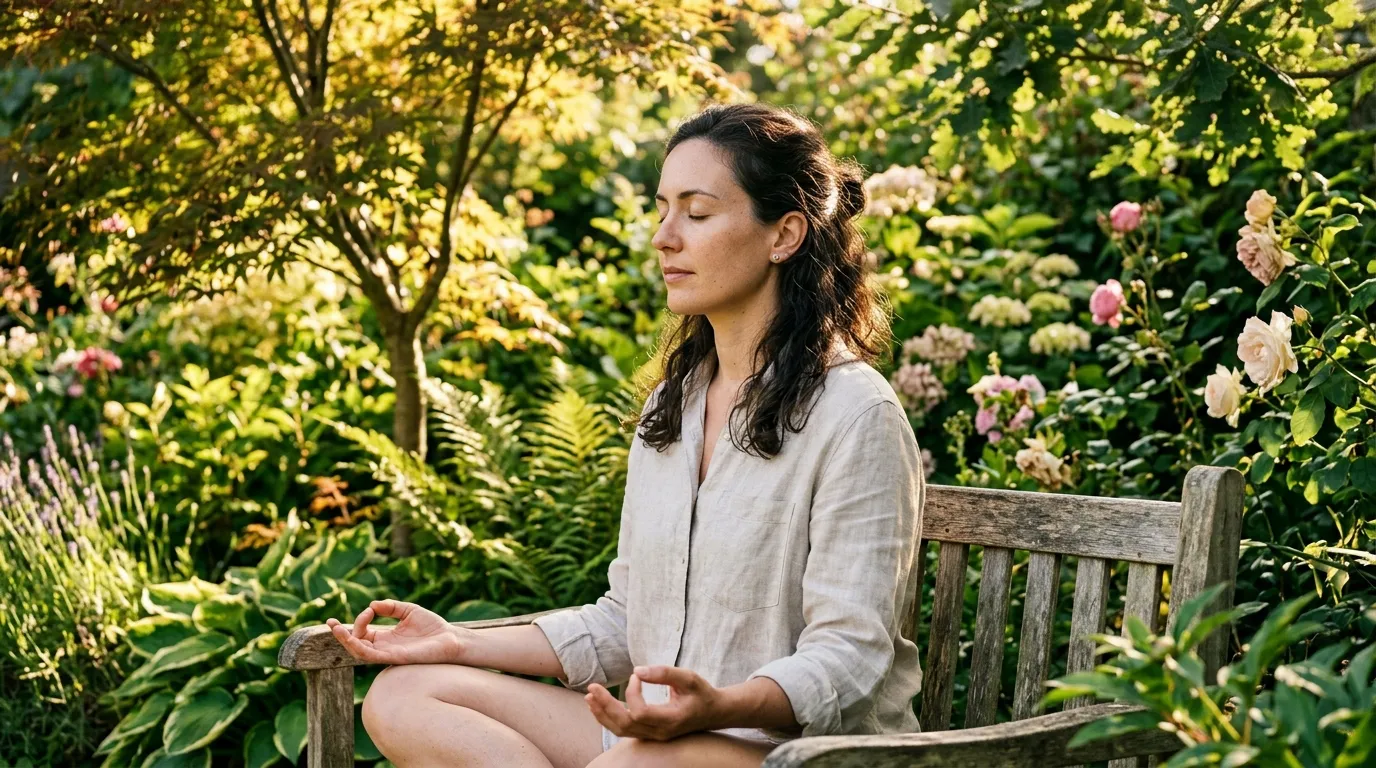 Pessoa praticando meditação para aprimorar sua inteligência emocional no cotidiano.