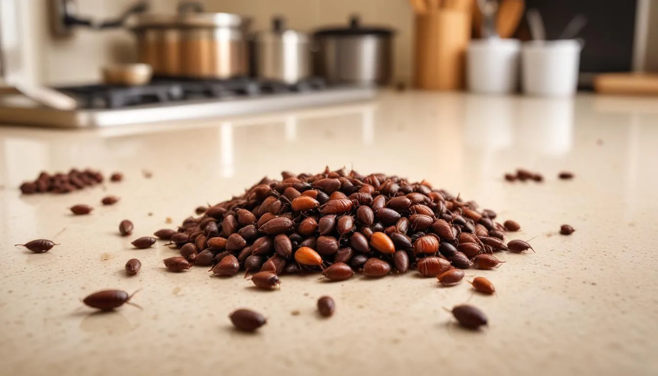 Ilustração da seção: O Que é Cocô de Barata e Como Identificá-lo