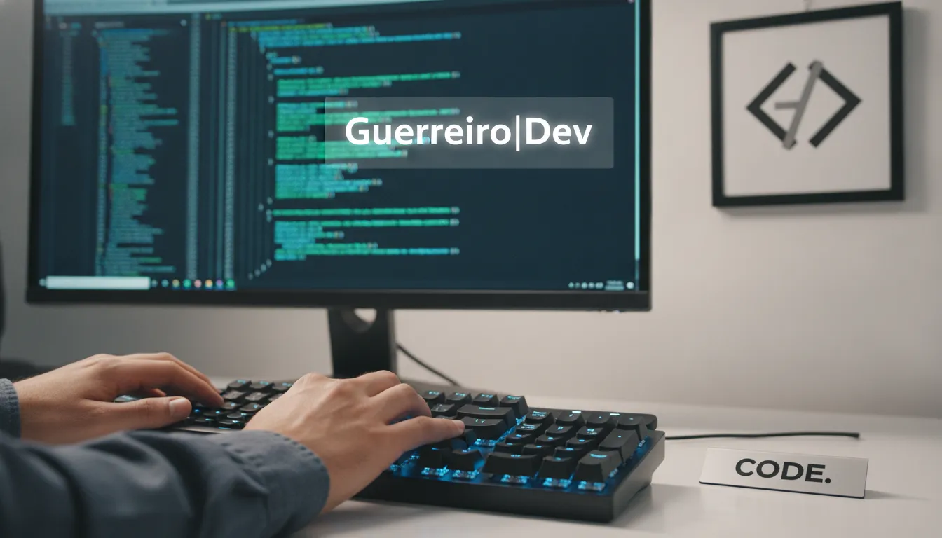 Desenvolvimento de software: Mãos de programador digitando código em teclado mecânico, criando soluções eficazes.