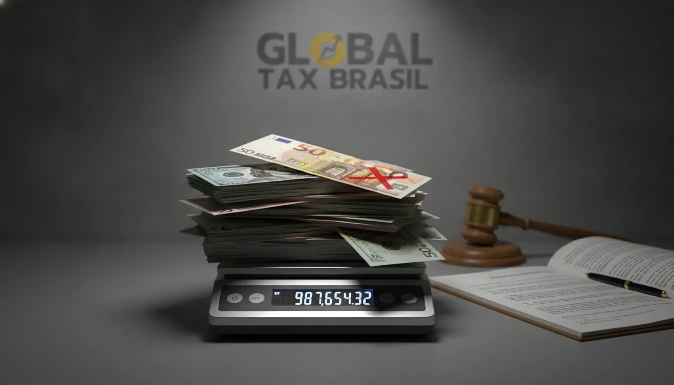 Multas de ofício de 75% sobre contas no exterior. Penalidades por não regularização e não conformidade fiscal.