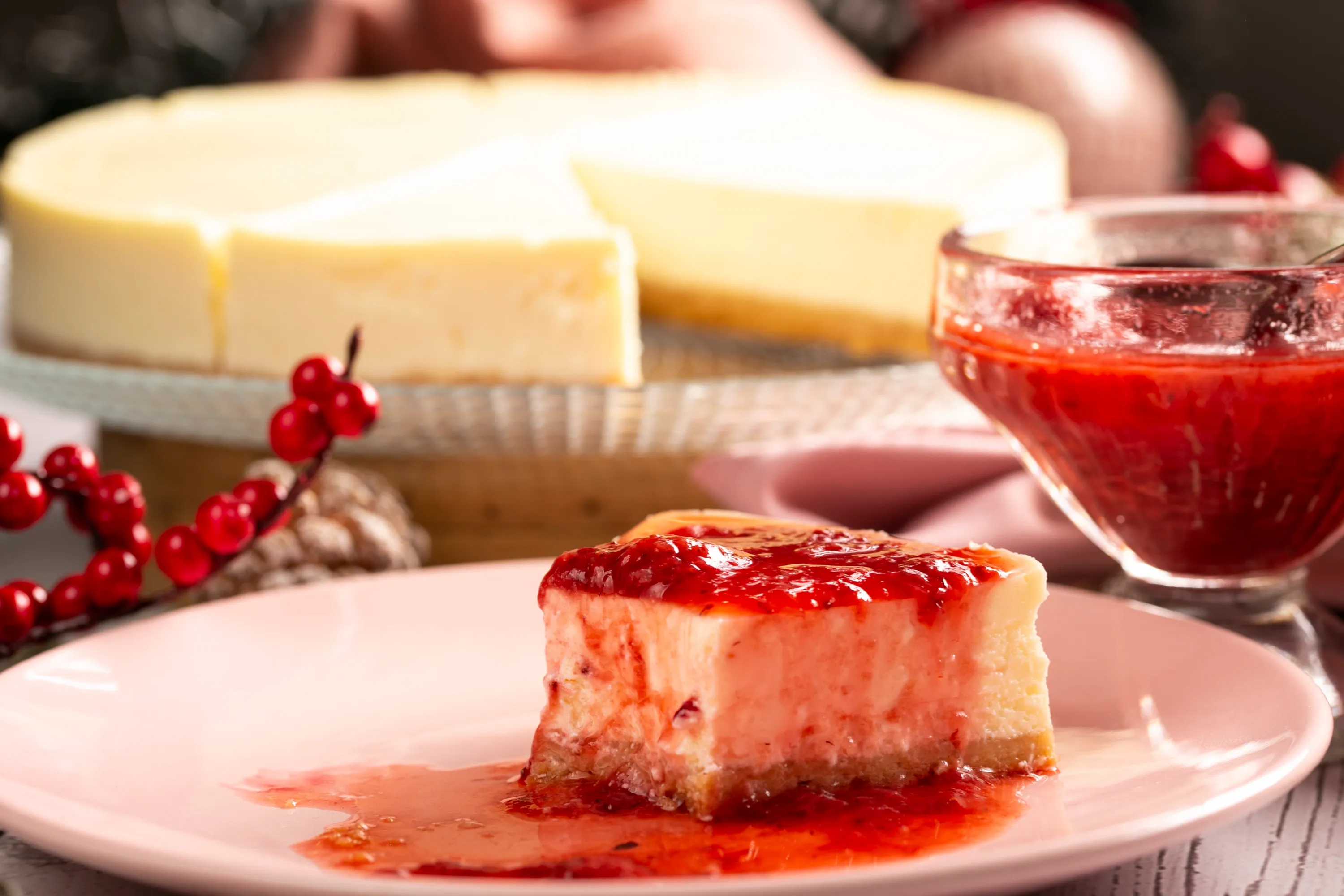 Desfrute de um cheesecake inteiro premium da A Casa do Cheesecake em um restaurante ou evento, a melhor escolha de cheesecake perto de mim.