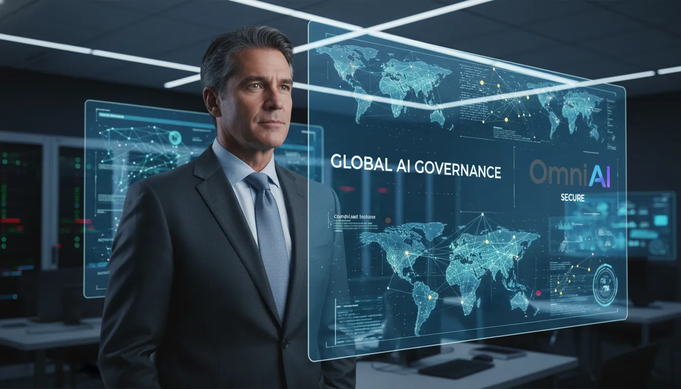 A visionary leader embodying the architect mindset, overseeing global AI governance and secure enterprise intelligence.