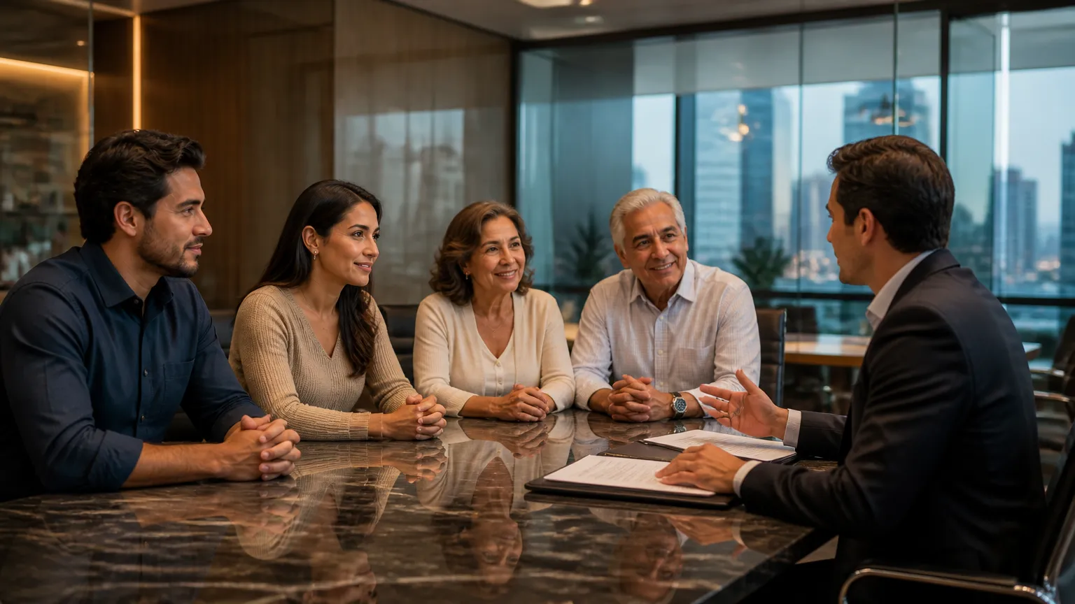 Família reunida analisando regras e o que é ITCMD na partilha.
