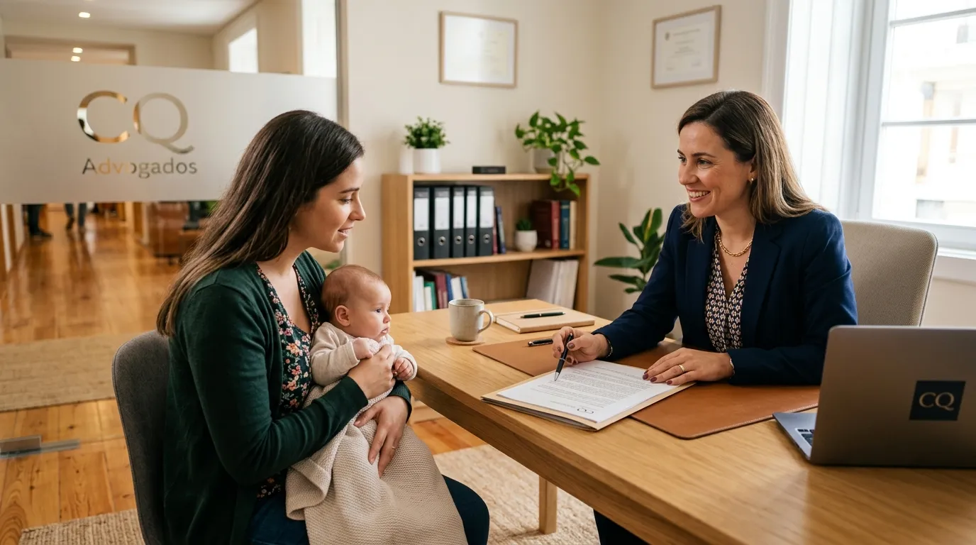 Advogada orienta mãe sobre como receber o Salário Maternidade com segurança.