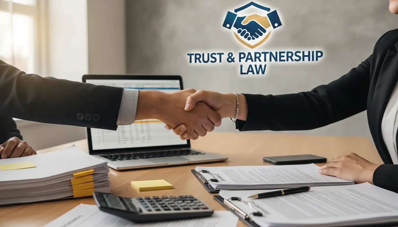 Advogado cumprimenta empresária em acordo sobre dívidas, mesa com contratos e ambiente de confiança