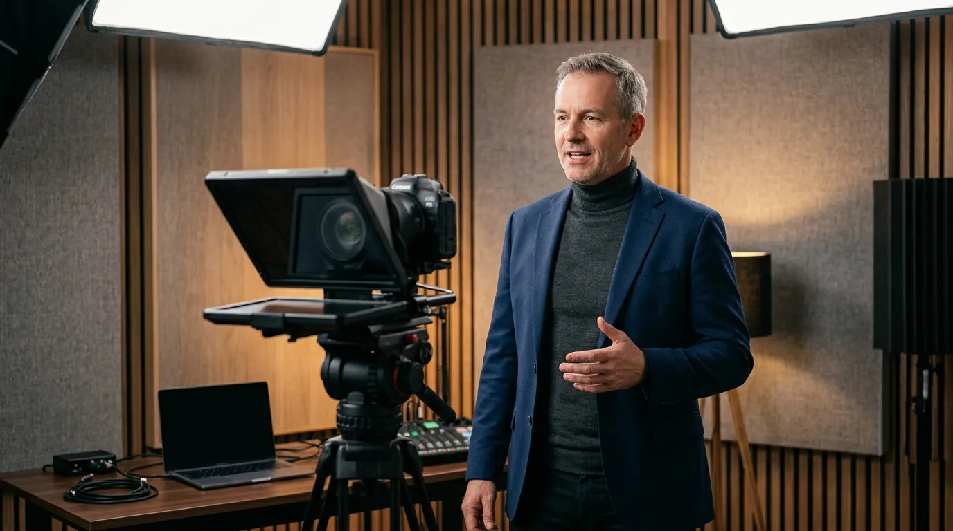 Producao de autoridade seguindo dicas de videos para instagram com gravacao em estudio.