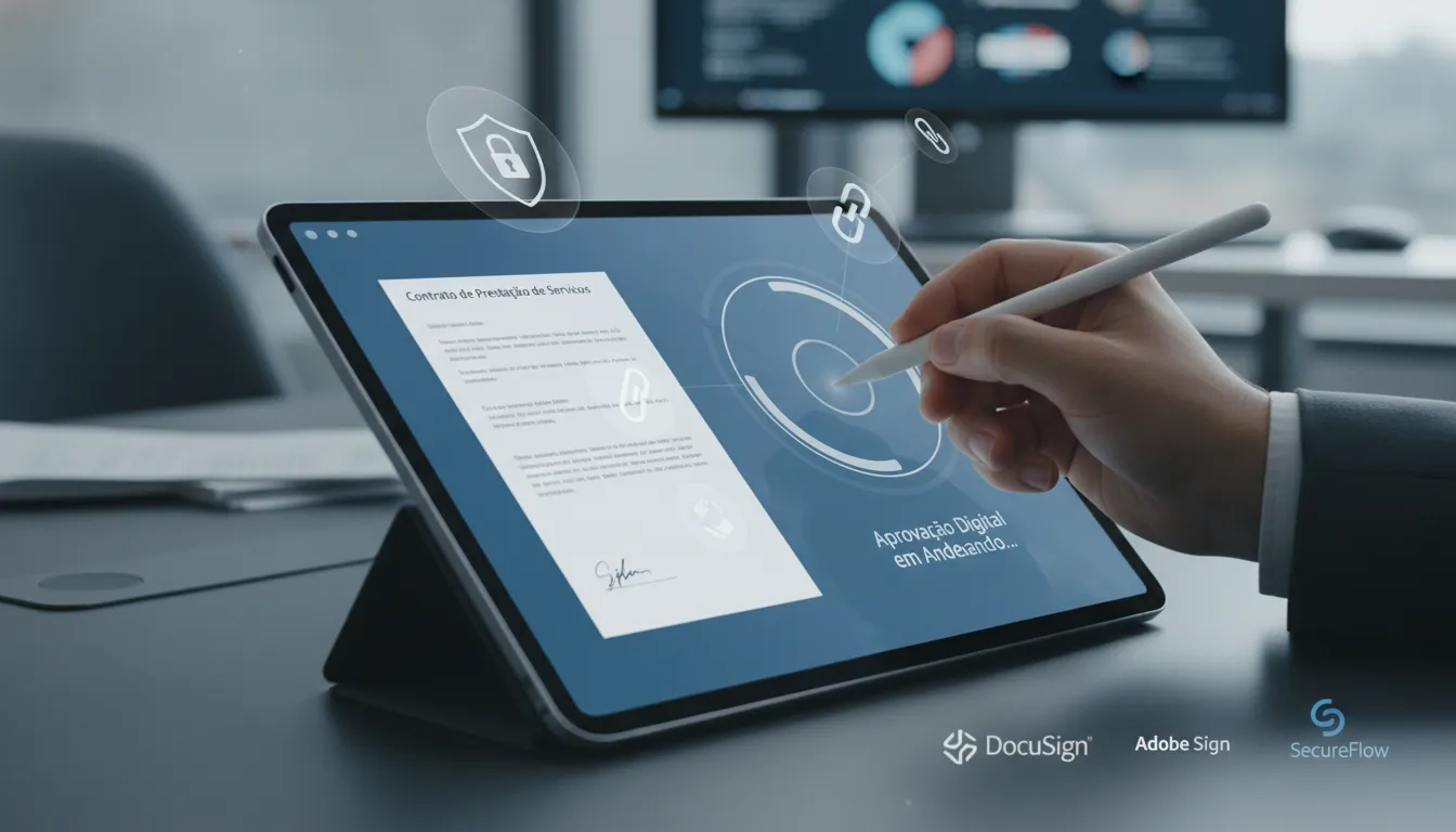 Assinatura eletrônica digitalizando processos de aprovação com segurança e agilidade