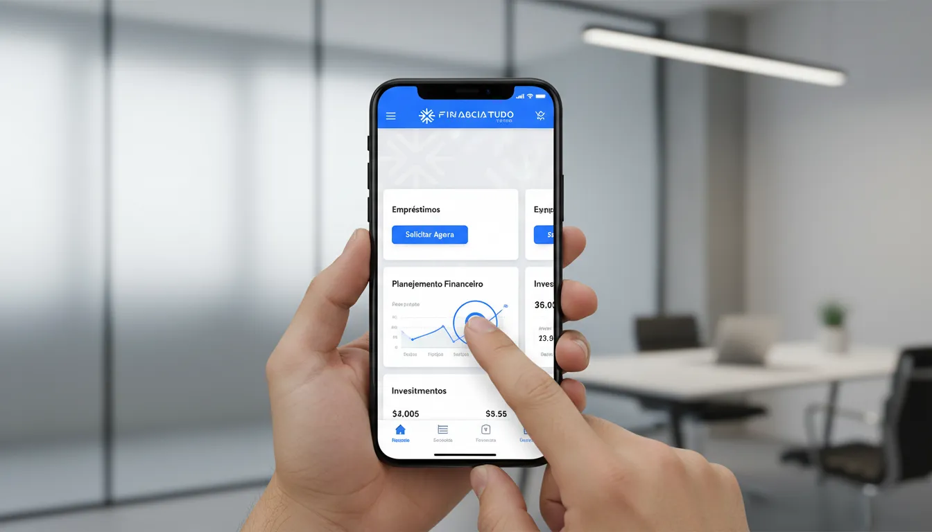 Família planejando investimentos com um tablet, demonstrando como usar crédito para investir com segurança e alcançar objetivos financeiros em família.
