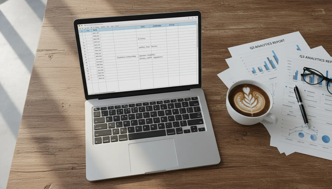 Roteiro de Conteúdo para Blog de Loja Virtual por 90 Dias 3 Planilha de planejamento editorial digital focada em blog de loja virtual.