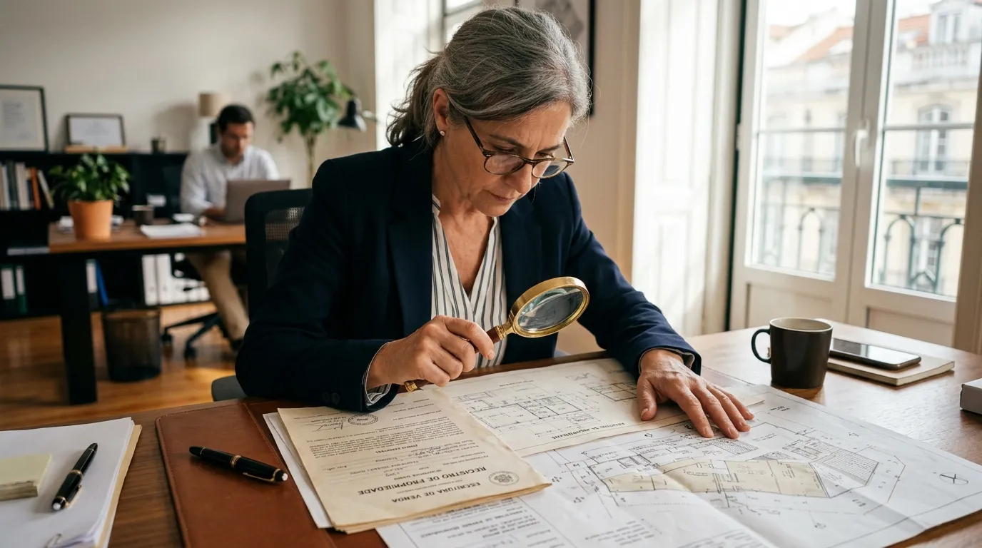 Análise documental de imóvel que não pode ser usado como garantia por irregularidade cadastral.