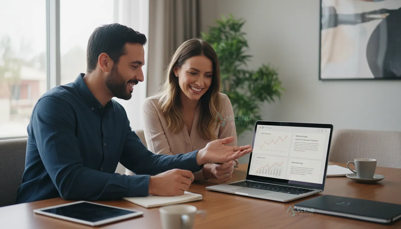 IA para Copywriting de Site: Como Usar Sem Parecer Robô 2 Consultoria sobre copy com IA, destacando resultados e alinhamento com objetivos do site