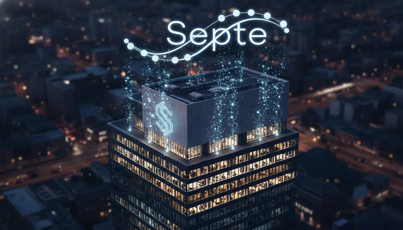 Escritório moderno com infraestrutura de armazenamento em nuvem representando a solução corporativa da SEPTE.