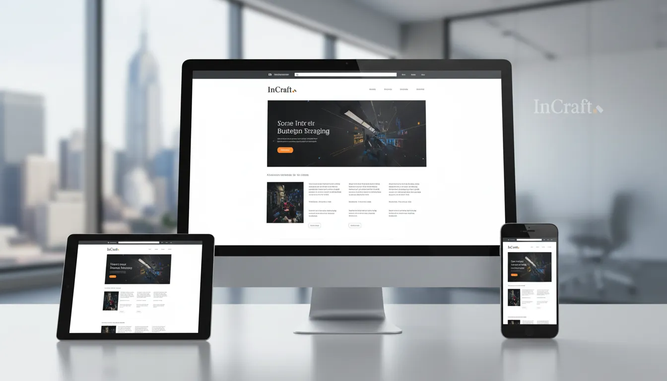 Website moderno e performático, resultado da expertise da InCraft Digital em criação de sites SP para empresas B2B.