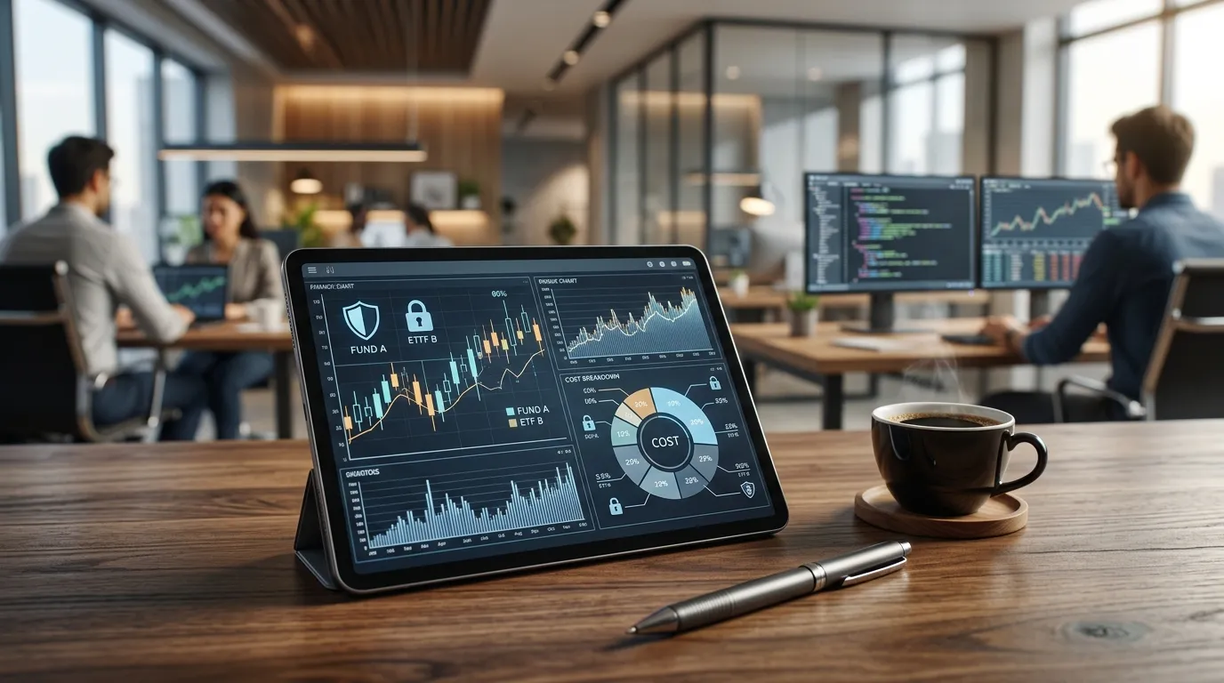 Graficos financeiros detalhando o investimento e iso 27001 preco para empresas.