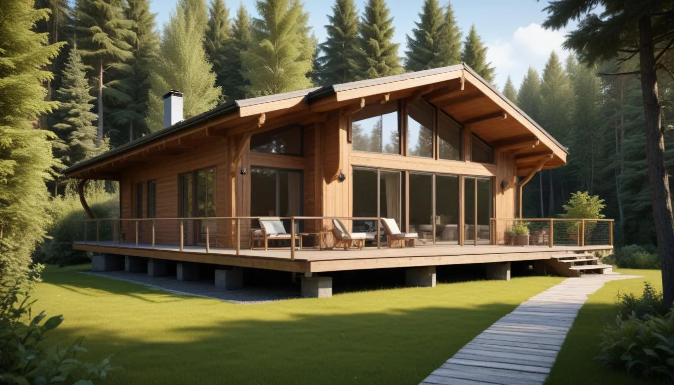 Ilustração da seção: Fatores que Influenciam o Preço Chalé Pré Fabricado