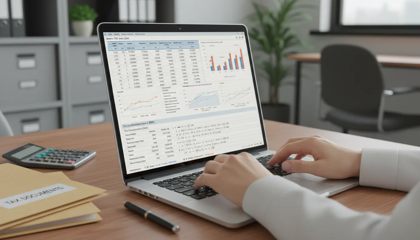 Detailed financial data and tax calculations for an Amazon FBA business, highlighting compliance for amazon fba imposto eua brasileiro.