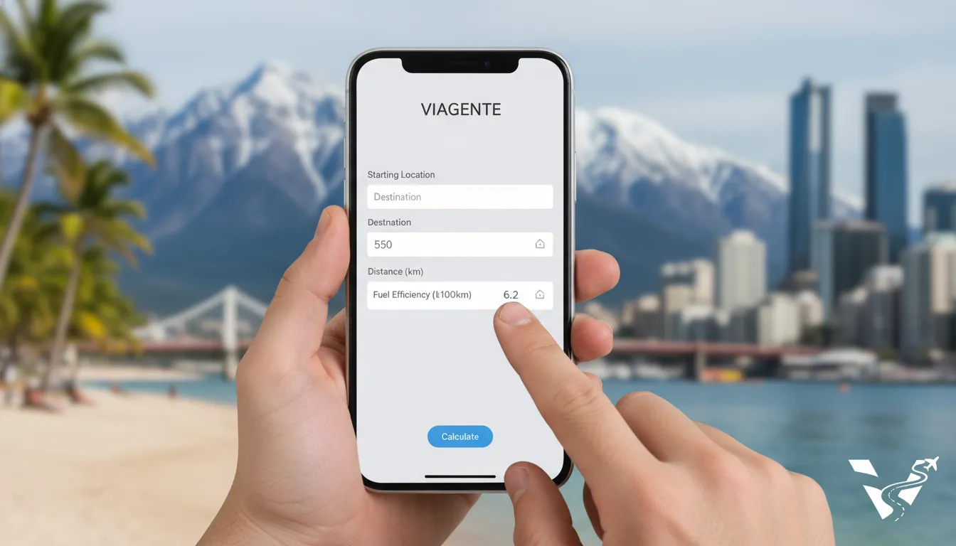 Calculando o valor das milhas em um aplicativo de viagens, uma ferramenta essencial para quem busca otimizar o uso de milhas e planejar a próxima aventura.