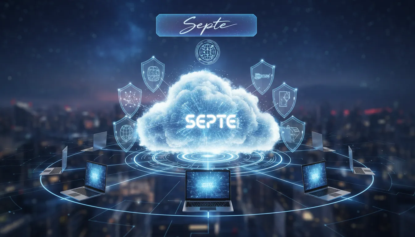 Imagem de um data center com foco na infraestrutura de segurança e criptografia de dados, essencial para a lgpd.