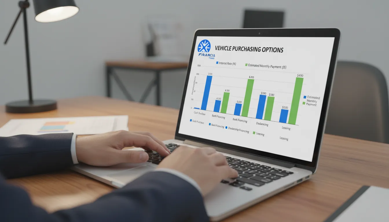 Gráfico comparativo de financiamentos: compare para otimizar o poder de compra do seu veículo novo.