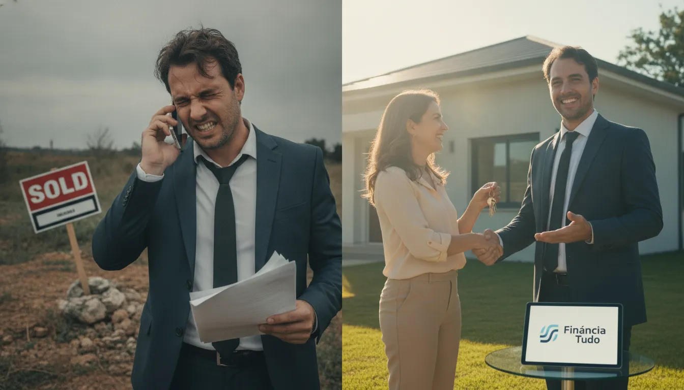 Agente imobiliário supera desafios de cliente com crédito negado, fechando negócio com apoio Financia Tudo.
