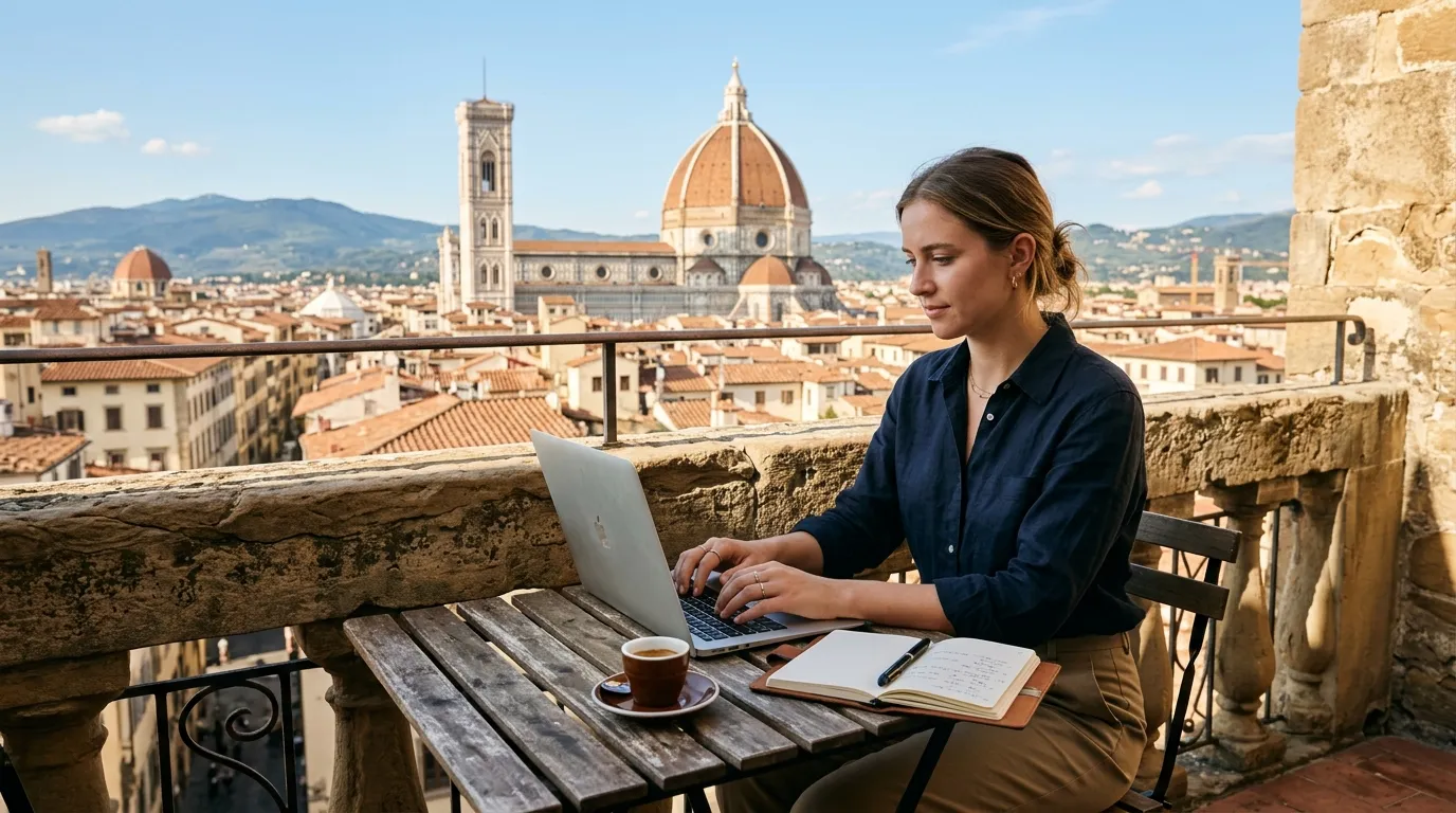 Guia para atuar em regime de home office viajando pela Itália