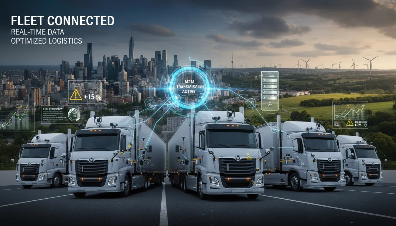 Fábrica automatizada com máquinas sensorizadas sendo monitoradas digitalmente em tempo real