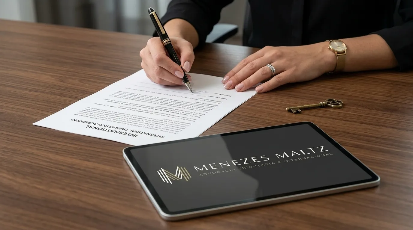 Assinatura de contrato vinculada ao golden visa Portugal imposto de renda para investidores brasileiros.