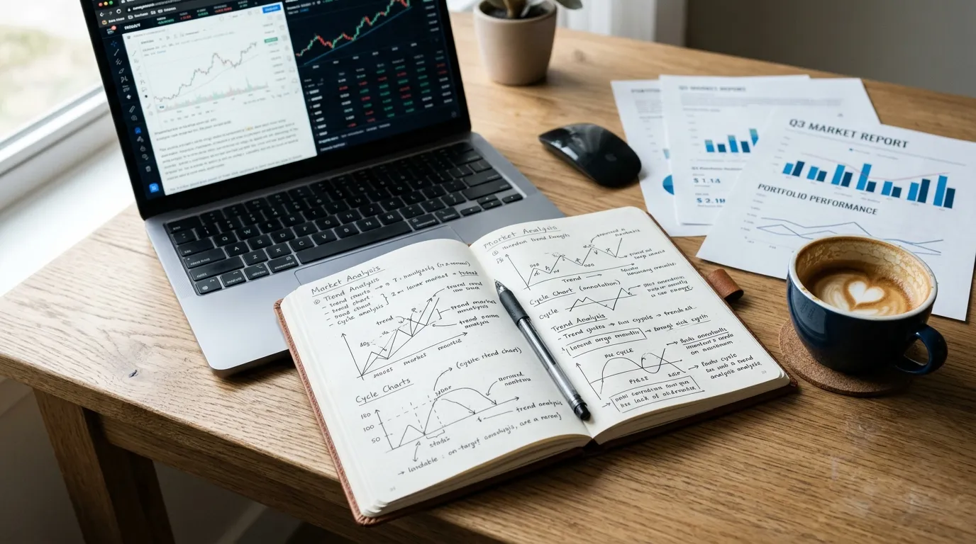 Mesa de trabalho com documentos importantes sobre como fazer um plano de negócios viável.