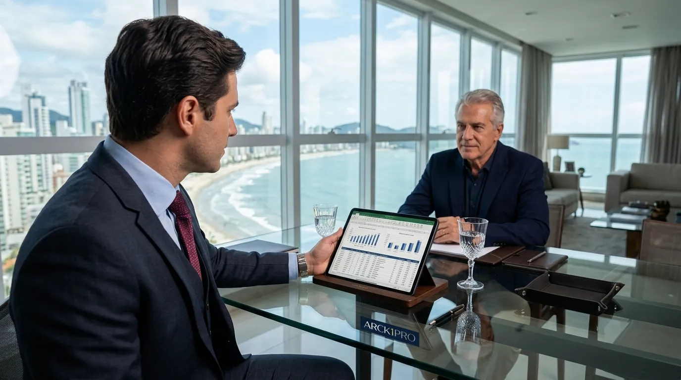 Consultoria estratégica após contato no fale conosco para investimentos imobiliários.
