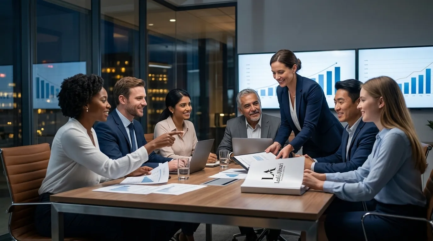 Equipe profissional prestando serviço contábil estratégico e humanizado para empresas.
