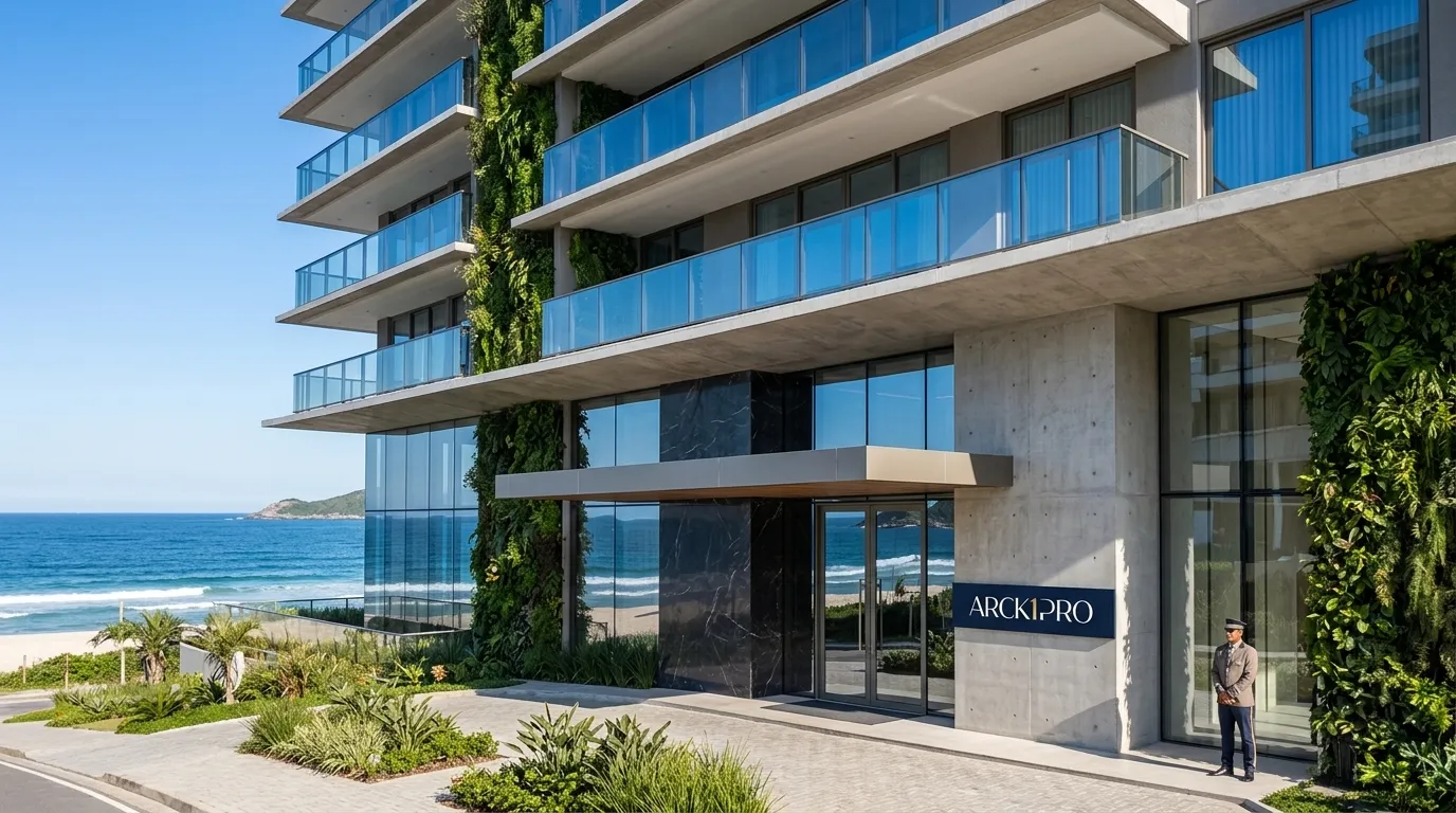 Empreendimento de alto padrão ilustrando renda imobiliária como funciona o lastro real em ativos.