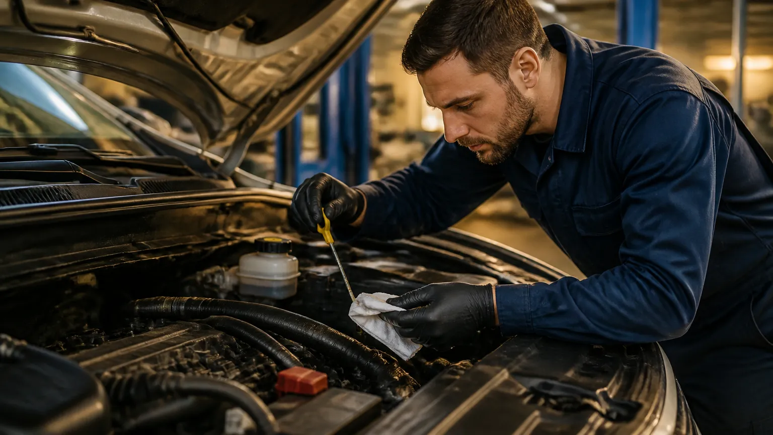 Inspeção do motor para aprender como avaliar valor de veículo usado de forma segura.