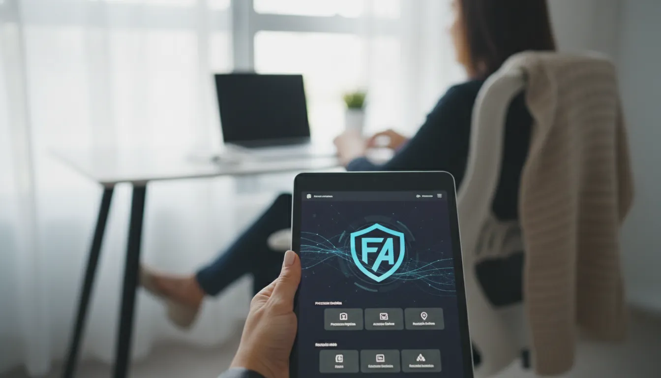 Mão segura smartphone com portal jurídico digital, representando agilidade na rescisão indireta online.