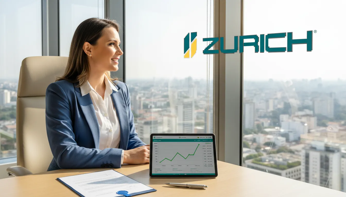 Empresário sorrindo e confiante, após sucesso em regularize PGFN, com finanças saudáveis e crescimento.