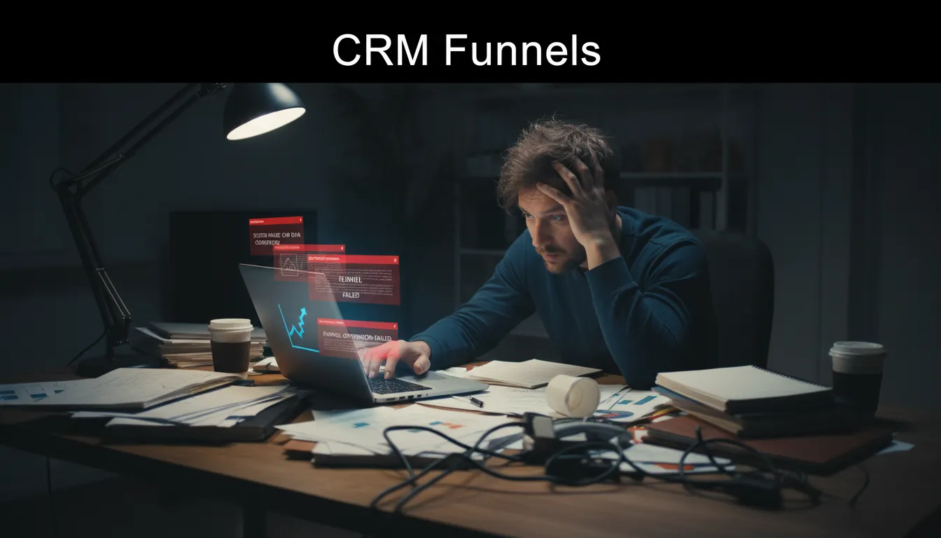 Empresário exausto em frente ao computador, representando o burnout digital, um problema que o webinar busca solucionar.
