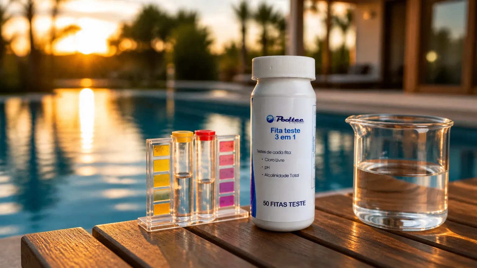 Água tratada com gerador de cloro para piscina garantindo pureza e lazer seguro pela Equibombas.