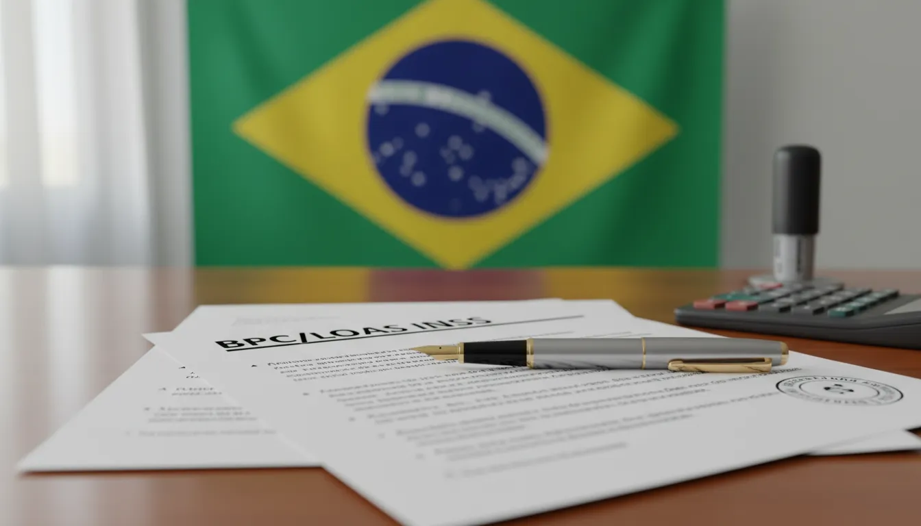 Documentos importantes sobre BPC LOAS do INSS, representando a busca por direitos previdenciários.