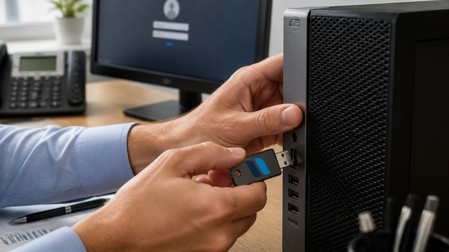 Instalação de certificado digital para procuração eletrônica ecac com token USB em computador.