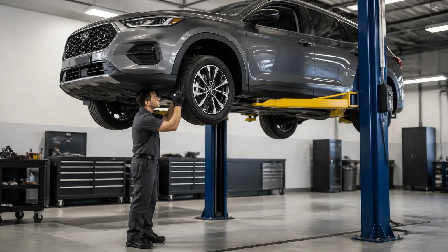 Manutenção preventiva e vistoria para entender como calcular desvalorização de carro usado.