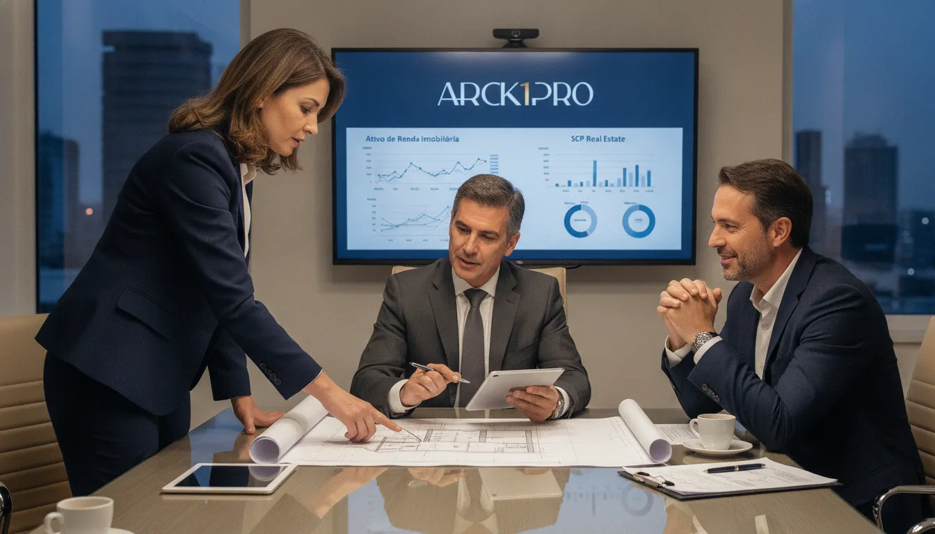 Investidores analisam projeções financeiras de ARI via SCP incorporação imobiliária com segurança e previsibilidade.