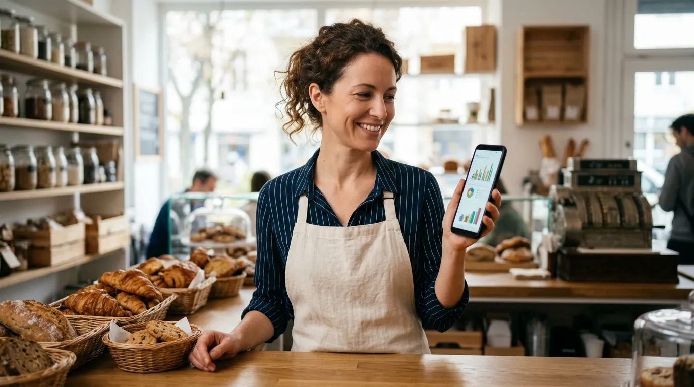 Empreendedora utiliza ótimas soluções financeiras para clientes e empresas.