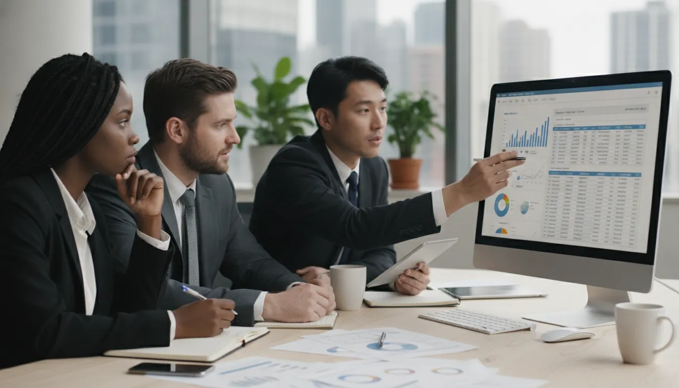 Equipe discute relatórios financeiros, destacando impostos para multi member vs single member llc taxes.