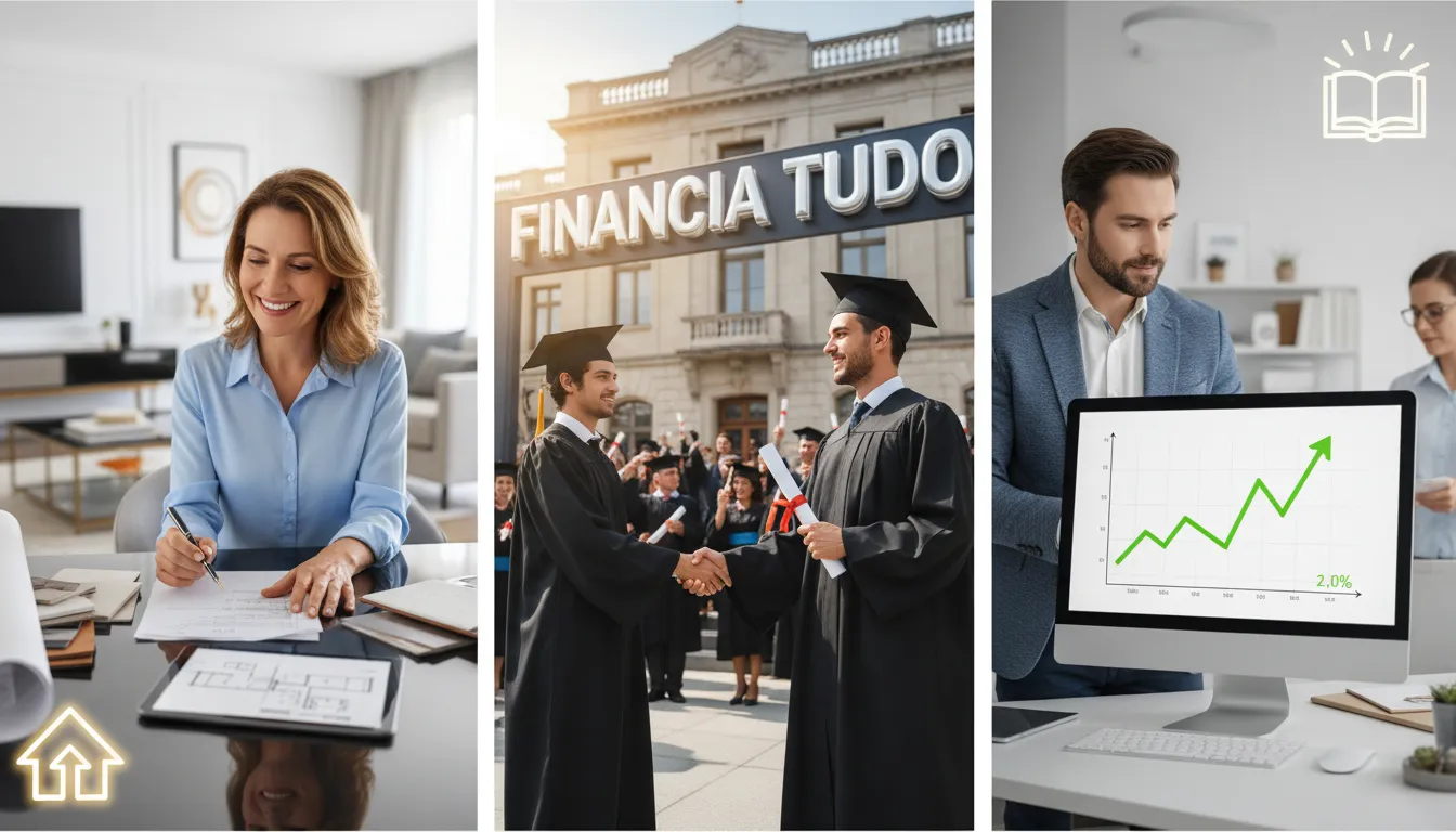 Estratégias home equity para planejamento financeiro, incluindo reforma, educação e investimento, concretizando sonhos.