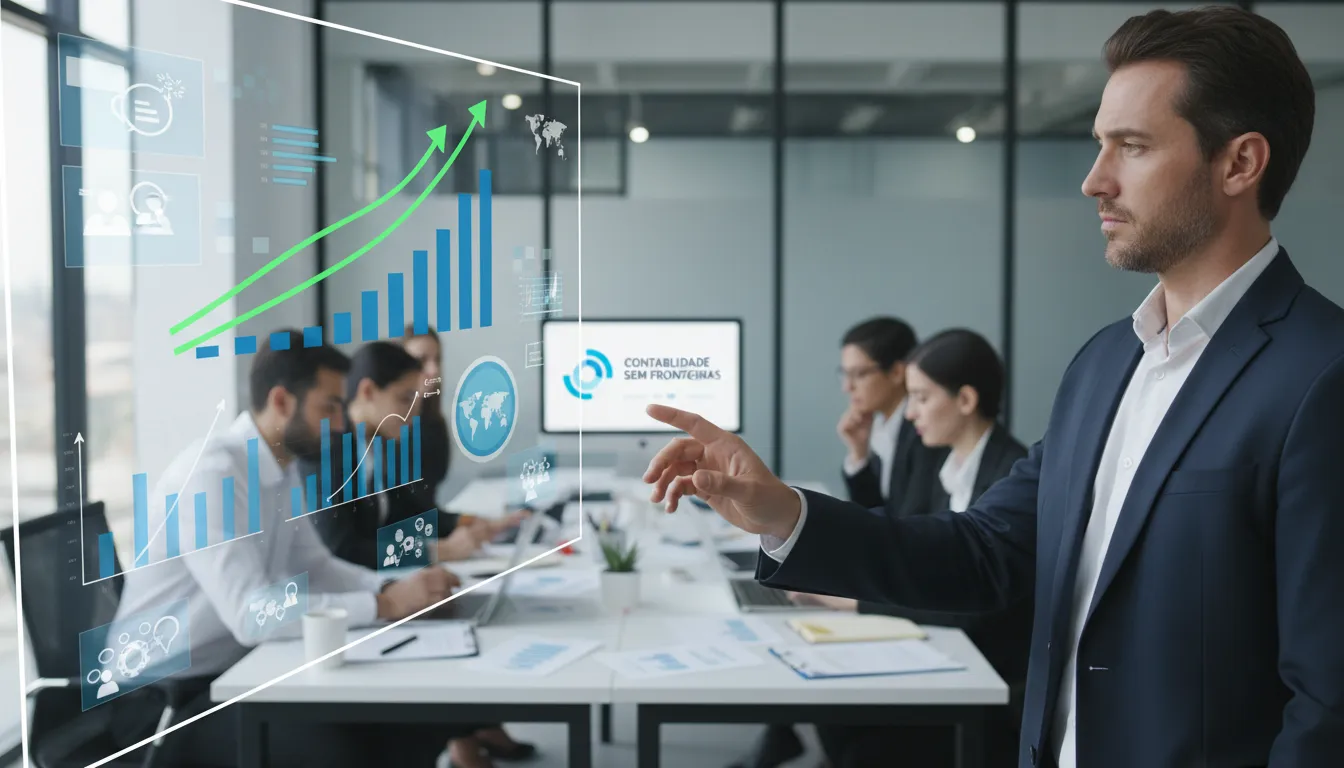 Empreendedor focado em crescimento, com suporte da contabilidade nos EUA para decisões estratégicas.