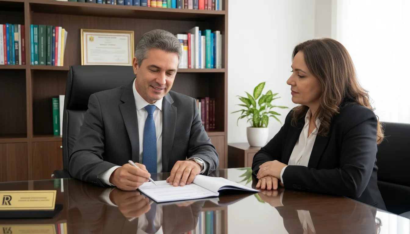 Advogado em Blumenau orienta cliente sobre seus direitos contra o plano de saúde, oferecendo suporte jurídico eficaz.