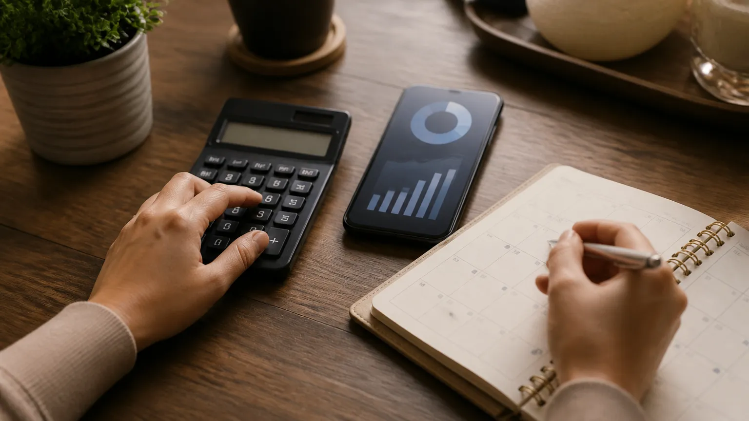 Planejamento de orçamento após crédito no cartão organizado