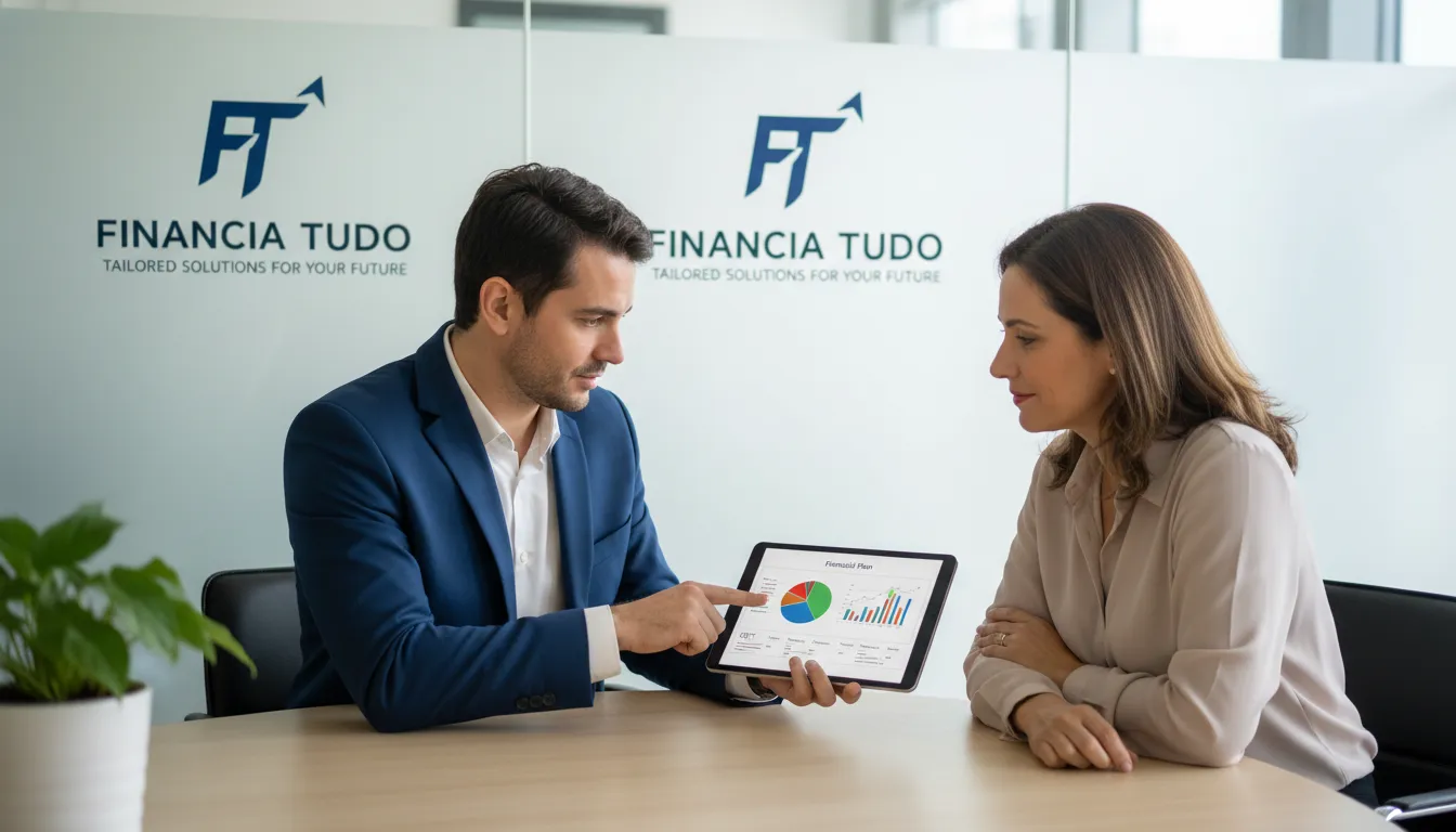 Consultor Financia Tudo explica o que é CET no empréstimo a cliente em atendimento personalizado.