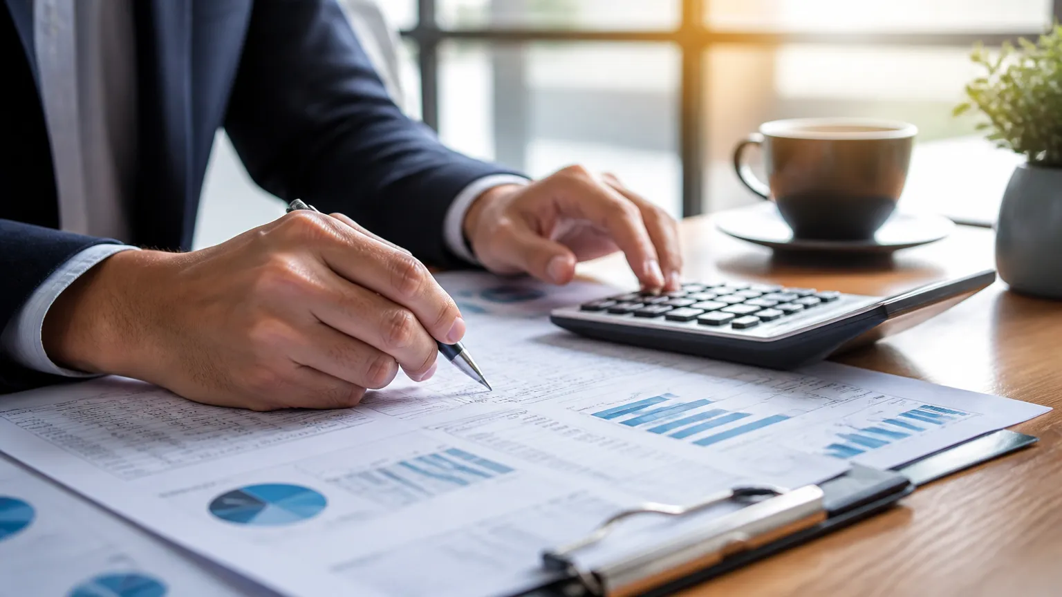 Planilha financeira detalhada demonstrando como calcular margem de lucro de uma empresa em crescimento.